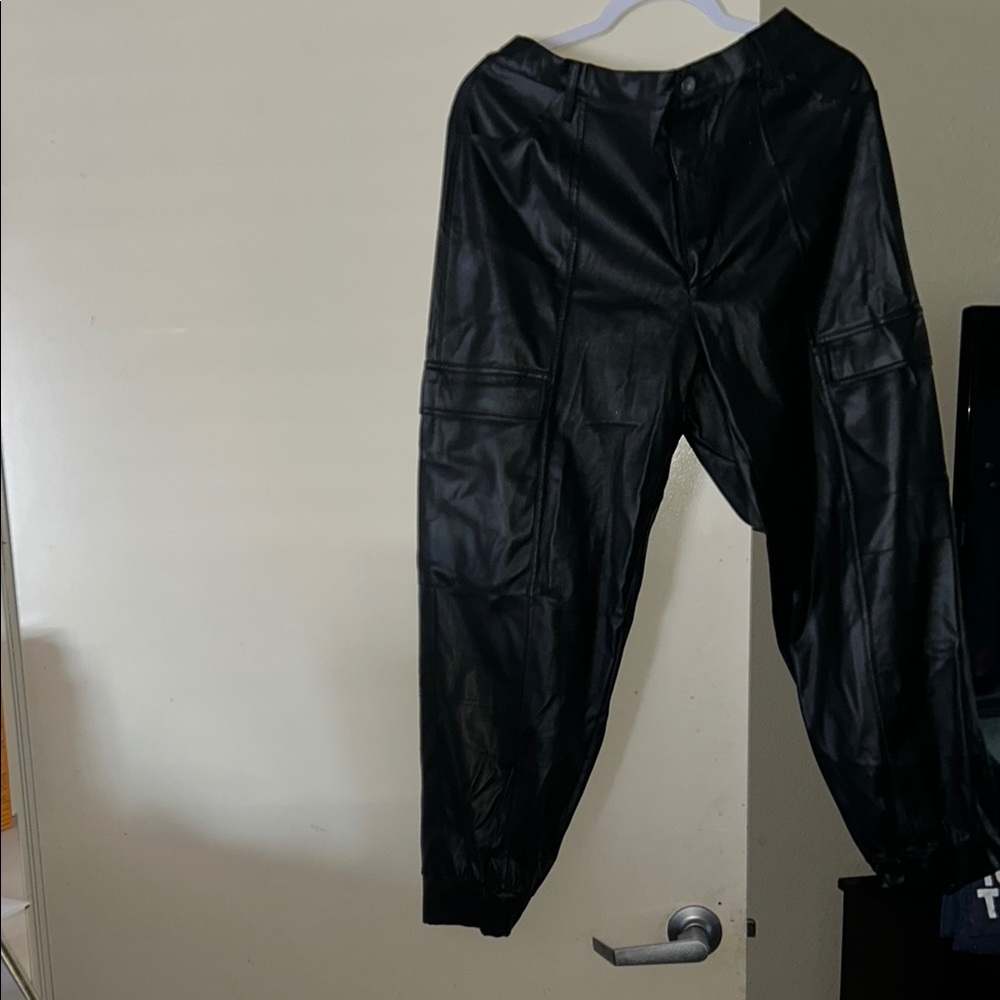 Women’s faux leather pants